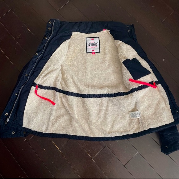 SUPERDRY Winter Rookie Military Jacket, black EUC, size XS - Picture 8 of 10